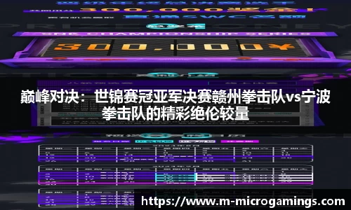 巅峰对决：世锦赛冠亚军决赛赣州拳击队vs宁波拳击队的精彩绝伦较量